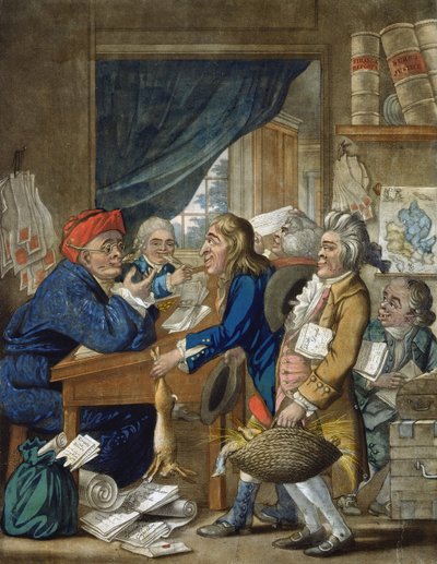 A Country Attorney and His Clients, pub. by Bowles and Carver, 1800 by Robert Dighton